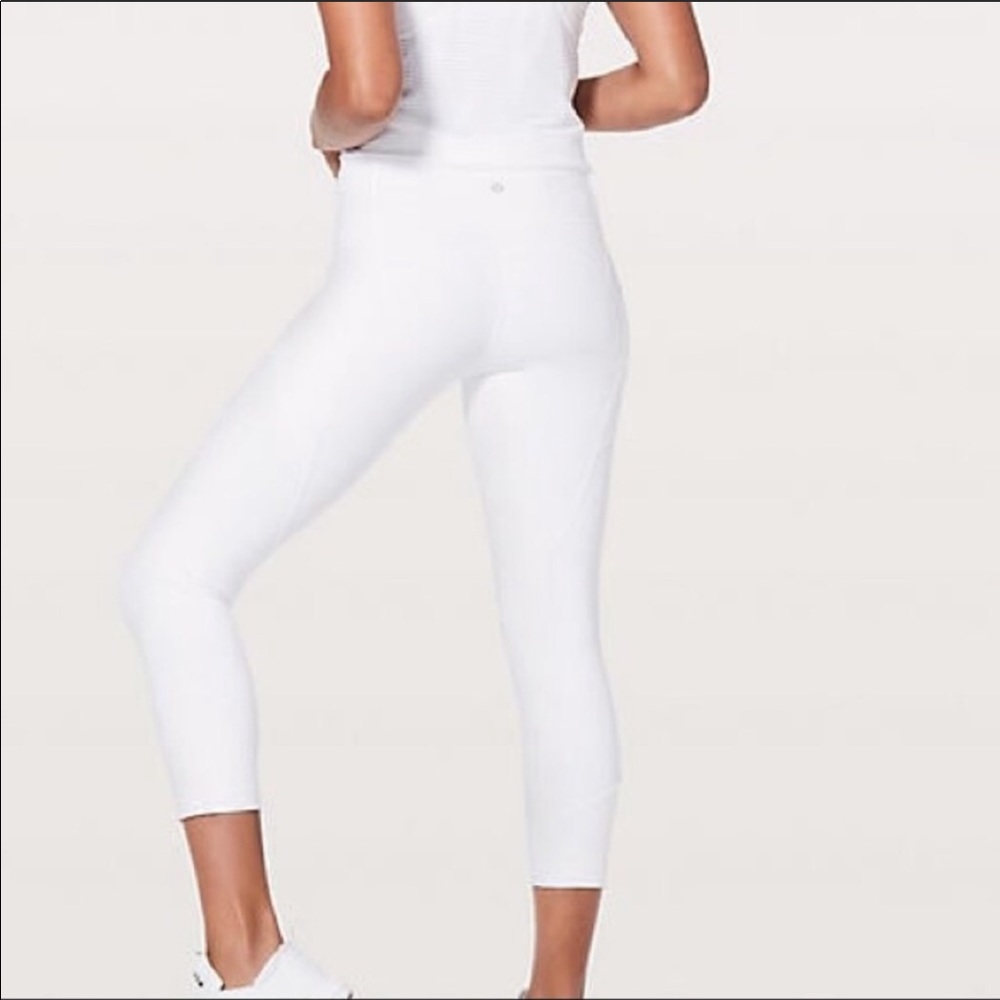White lululemon legging with mesh!! Brand new